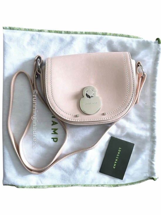 Longchamp Handbags - NWOT Longchamp Cavalcade XS Leather Crossbody Bag Saddle Nude Blush Pink